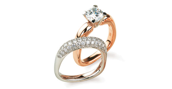 18K rose gold mounting